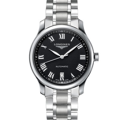 浪琴名匠精仿 mks廠浪琴名匠系列L2.628.4.51.6 黑盤機械男表